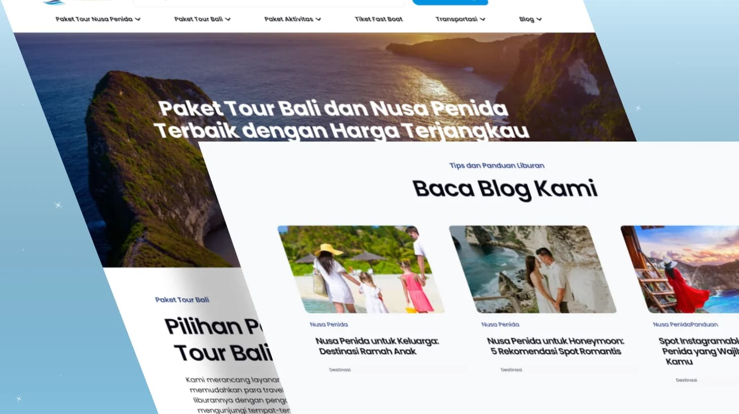 Redesign dan Perbaikan Struktur Website untuk Website Wisata Bali Penida