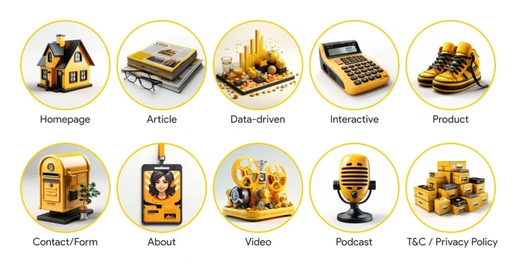 Tipe-tipe konten dalam website